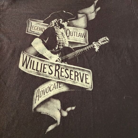 Willies Reserve Legend Outlaw Advocate Black Tshirt With Graphics Size Large - Picture 2 of 5